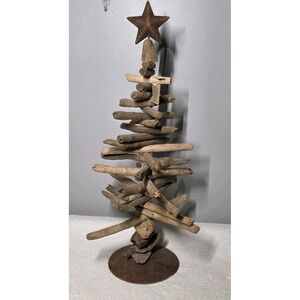 NWT Handmade In Philippines driftwood Rustic Star Christmas Tree Xmas Tree 23 in